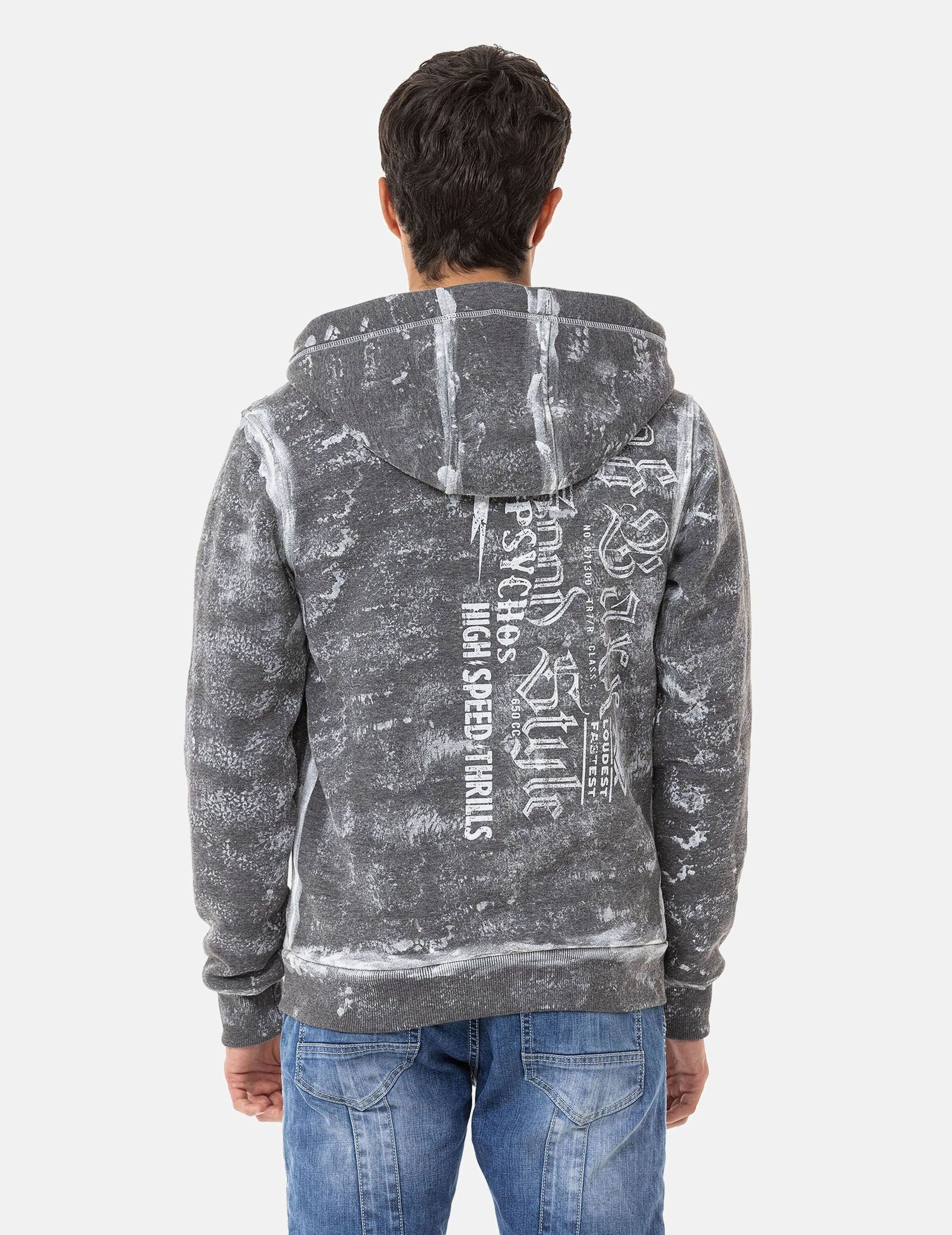 Cipo & Baxx Sweatjacke Jacken (1-tlg) mit auffälligem Print, CL544 – Bild 3 von 5