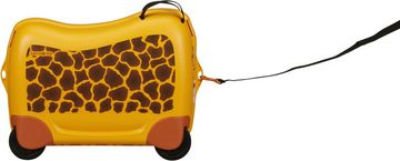 Samsonite Kinderkoffer Dream2Go Ride-on Trolley, Giraffe, 4 Rollen, Kinderreisekoffer Handgepäck zum sitzen und ziehen