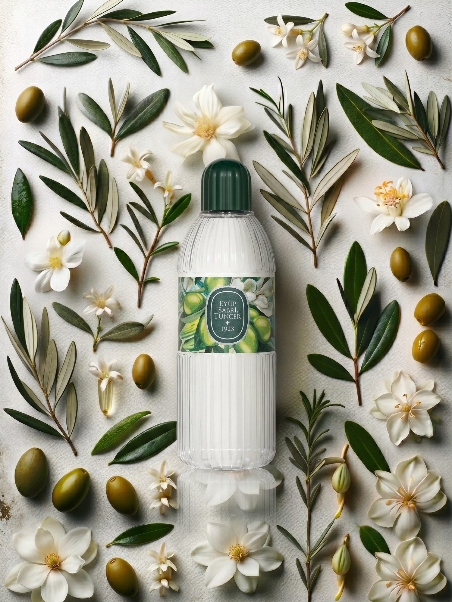 EYÜP SABRI TUNCER Eau de Cologne EST Ayvalık Olivenblüte Kölnisch Wasser 150ml & 400ml, Mediterrane Olivenblüte & erfrischendes Kölnisch Wasser