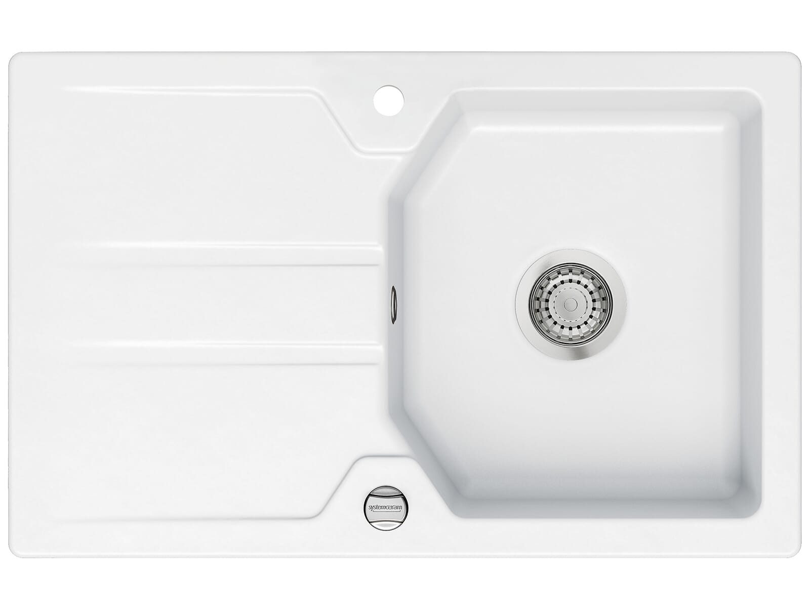 Systemceram Küchenspüle, rechteckig, 80/51 cm, (1 St)