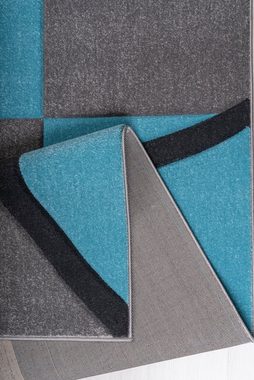 Teppich Josias, Home affaire, rechteckig, Höhe: 16 mm, mit handgearbeitetem Konturenschnitt, flach, Kurzflor, elegant