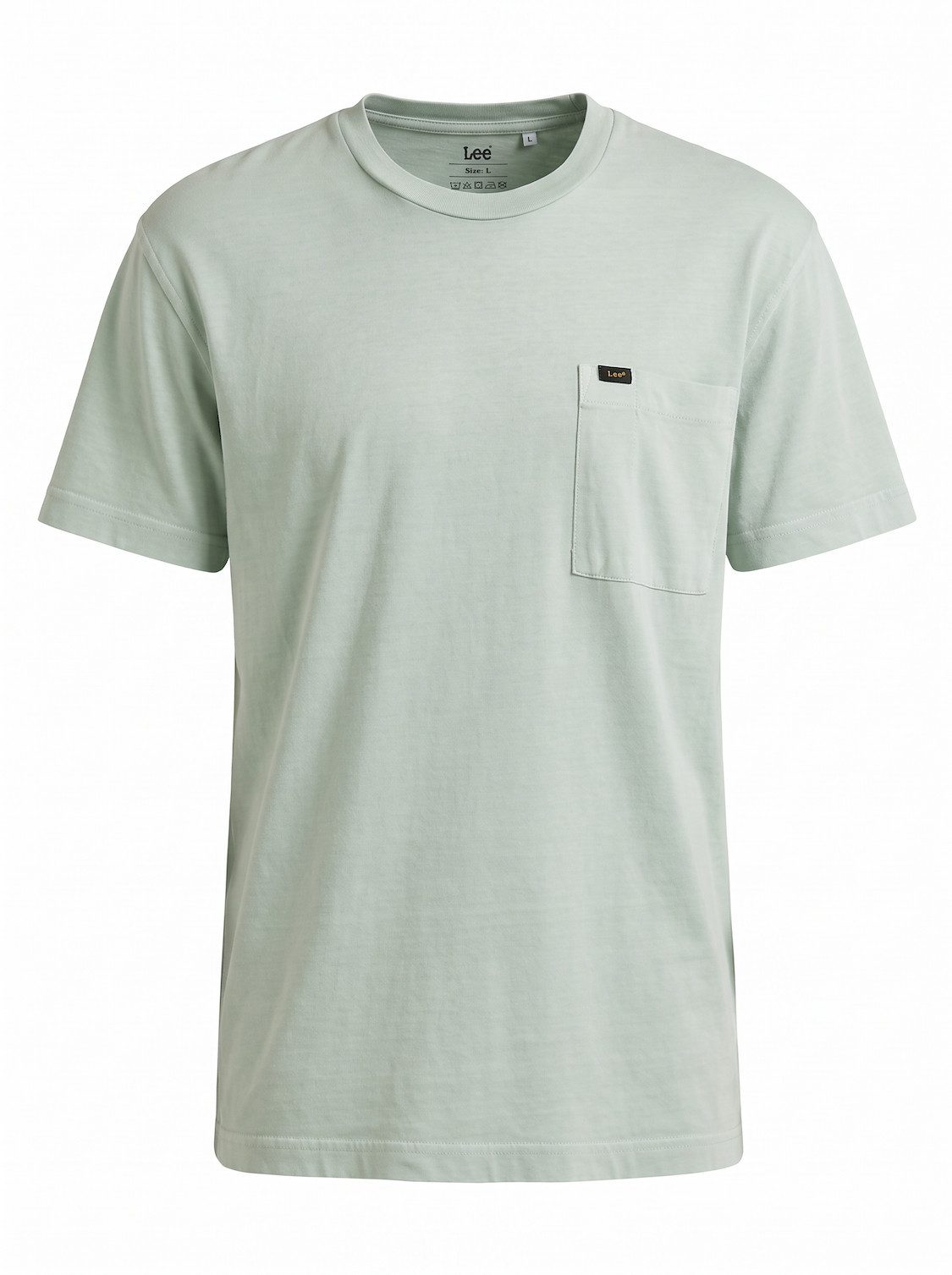 Lee® Rundhalsshirt Relaxed Fit - Relaxed Pocket Tee Mint Grün