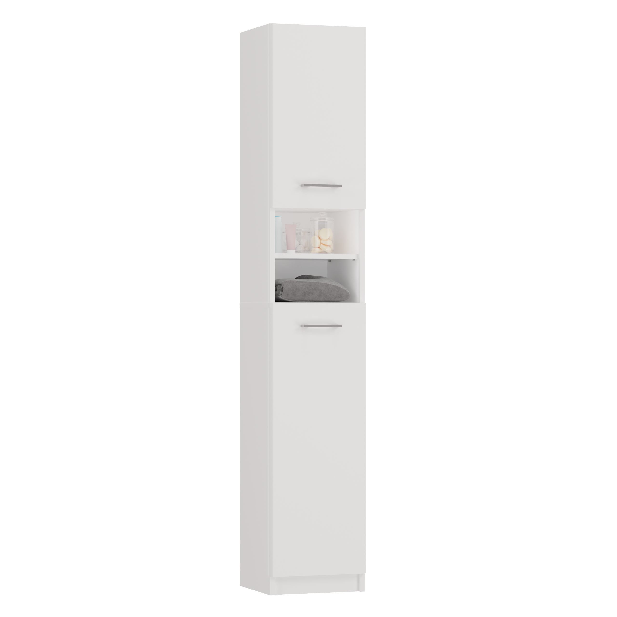 Raumhirsch Furniture Badkommode Badkommode Badezimmerschrank Hochschrank (mit zwei Türen - Maße 30 x 32 x 180 cm), verschiedene Farben