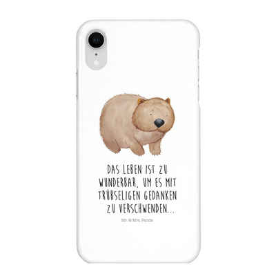 Mr. & Mrs. Panda Handyhülle Wombat - Weiß - Geschenk, Tiere, Das Leben ist schön, Iphone XR Handy