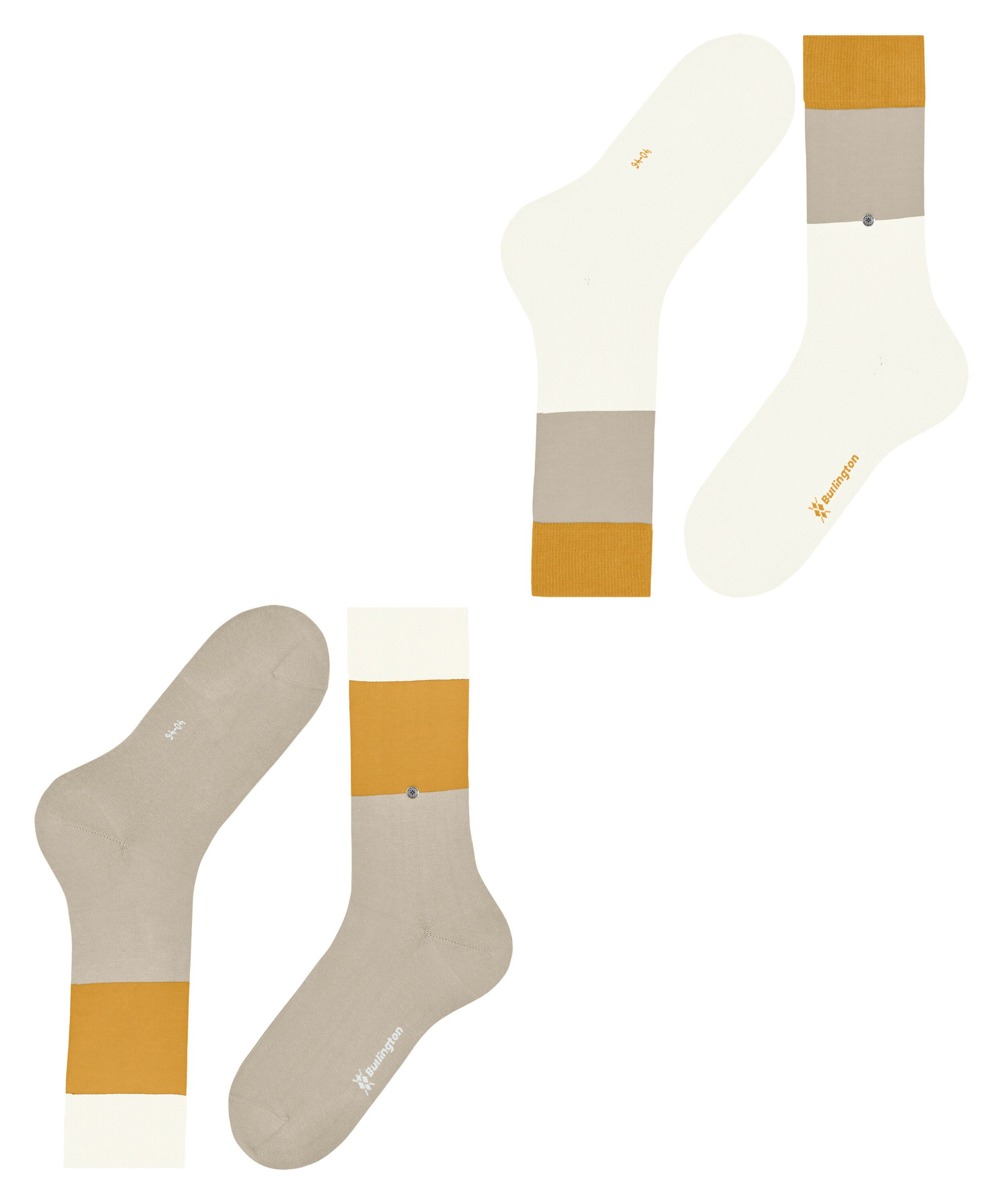 Burlington Socken Magic Mismatch 2-Pack Socken (2-Paar)