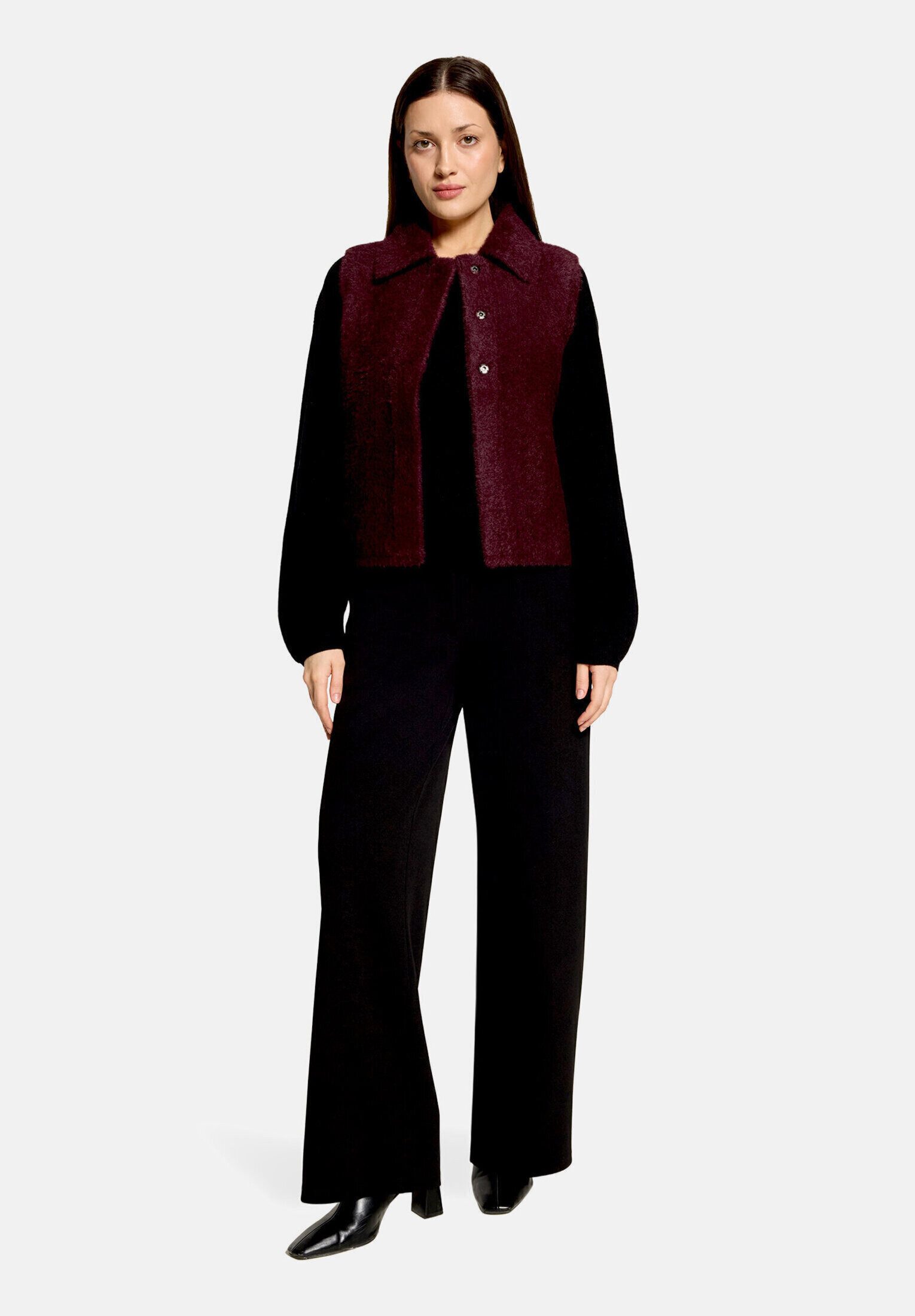 Betty Barclay Strickjacke Damen mit Kragen (1-tlg)
