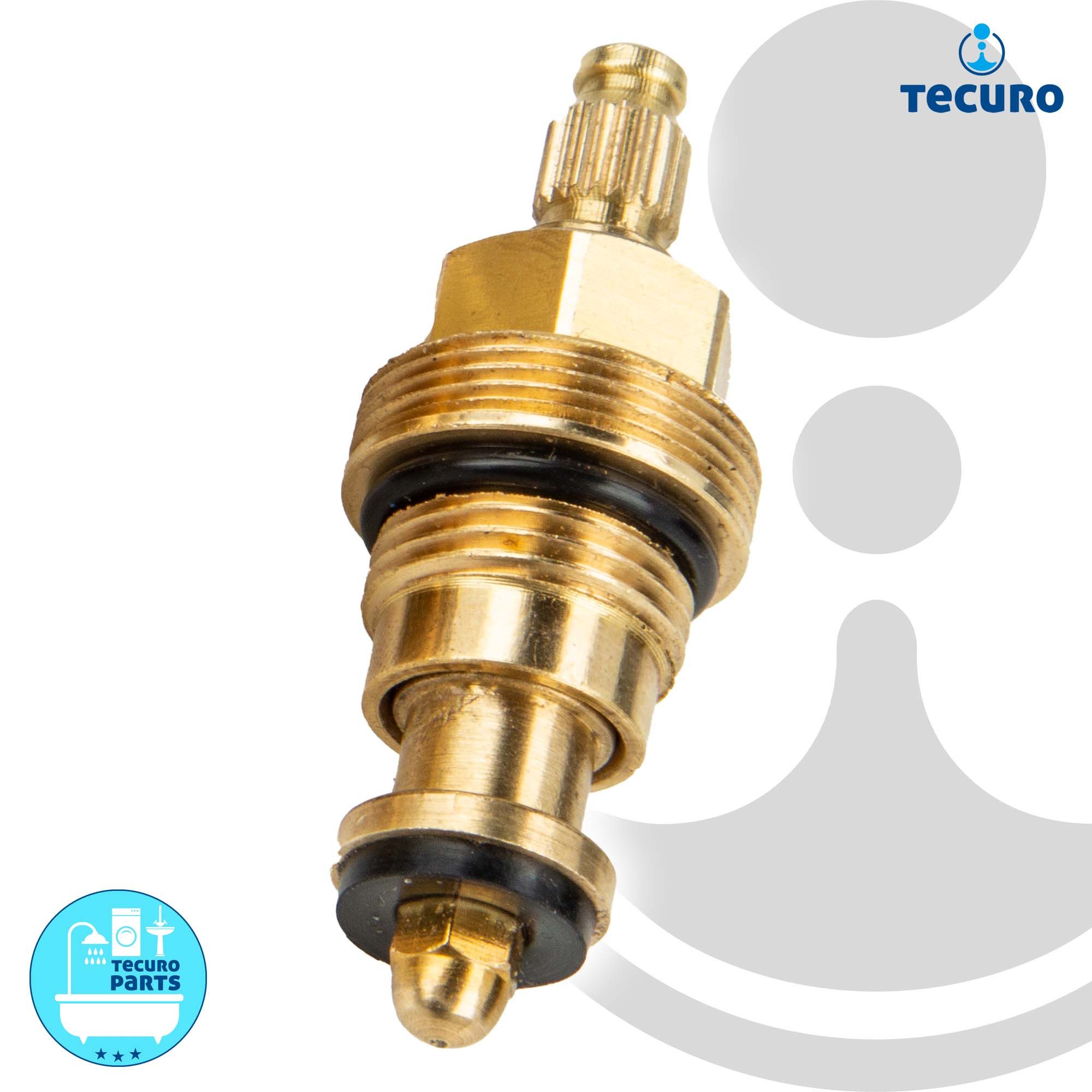 tecuro Badarmatur Universal Ventil Oberteil für Zweigriff-Armaturen und Ventile – Bild 3 von 5