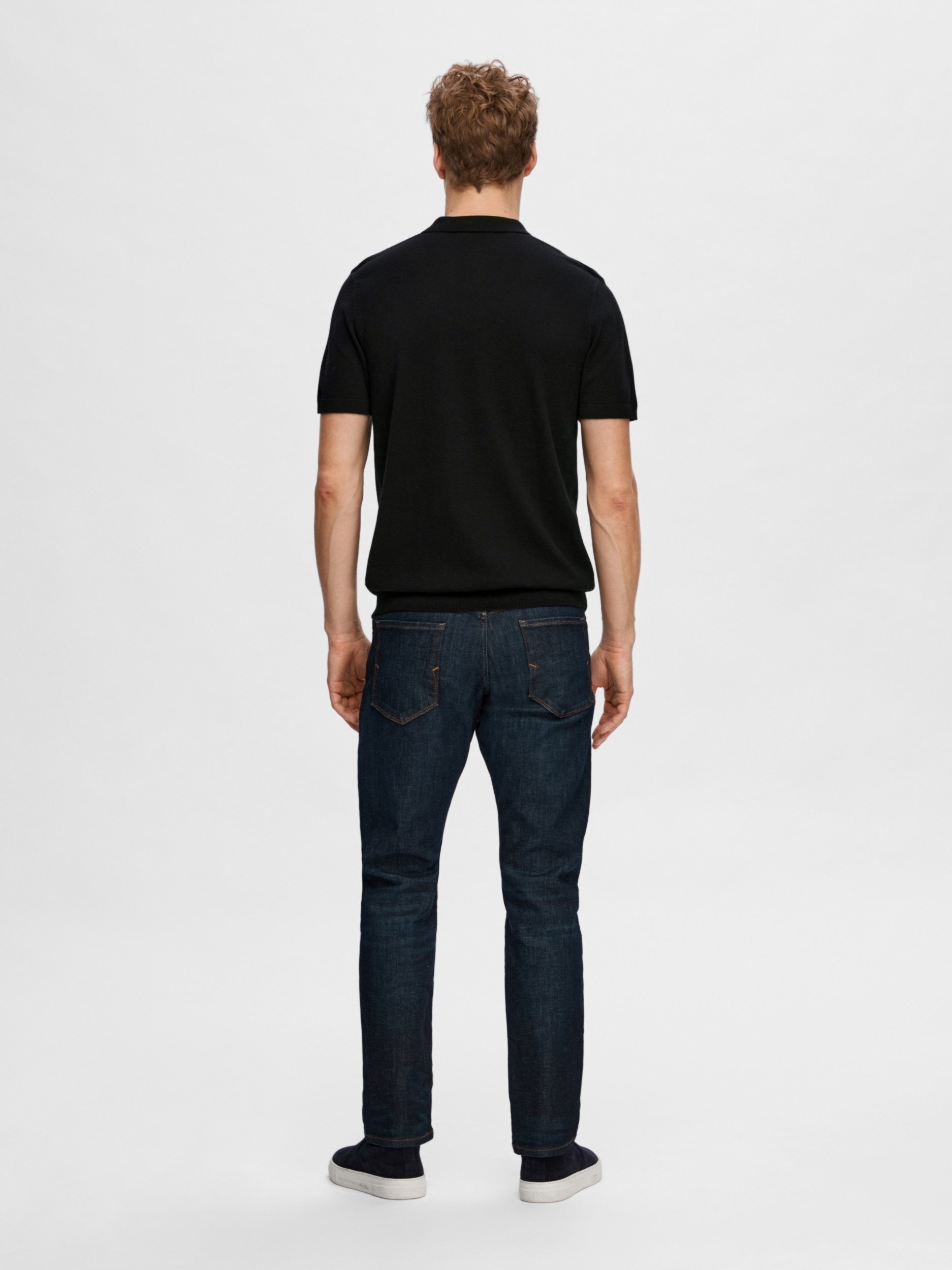 SELECTED HOMME Strickpullover GESTRICKTES POLO SHIRT günstig online kaufen