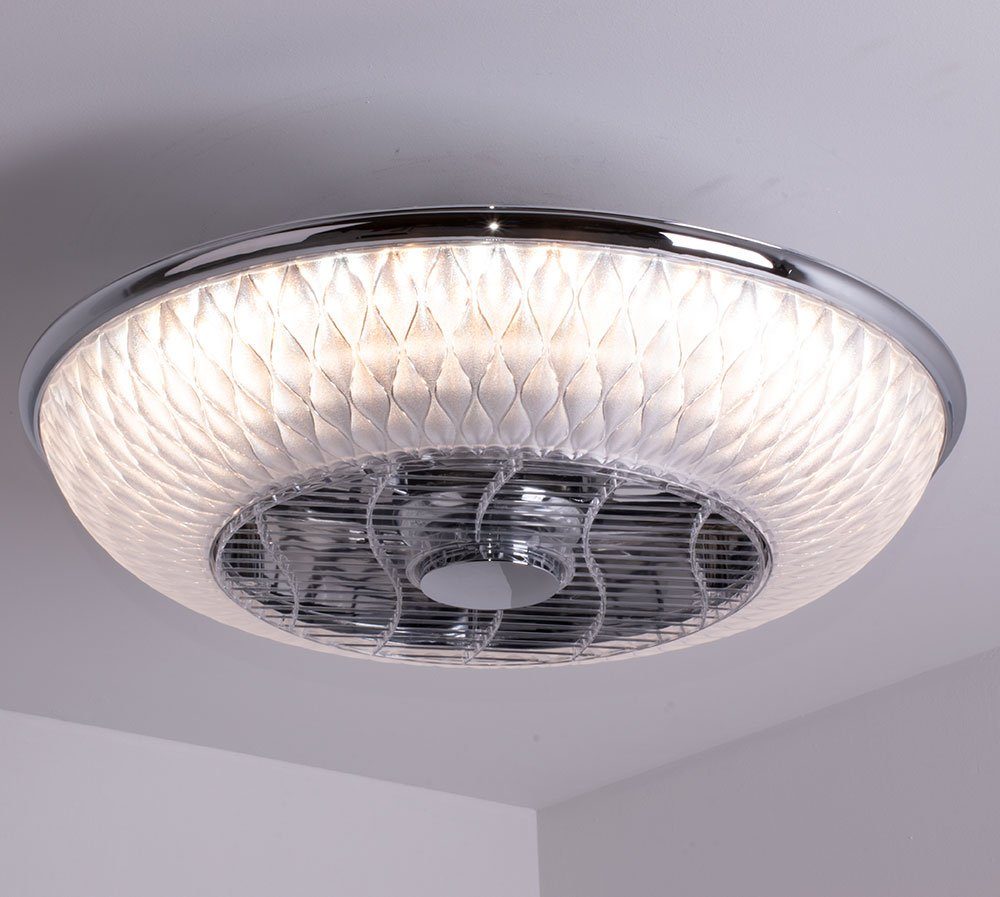 Tageslicht Deckenventilator, Fernbedienung 3-Stufen LED Kühler Leuchte Decken Ventilator Globo