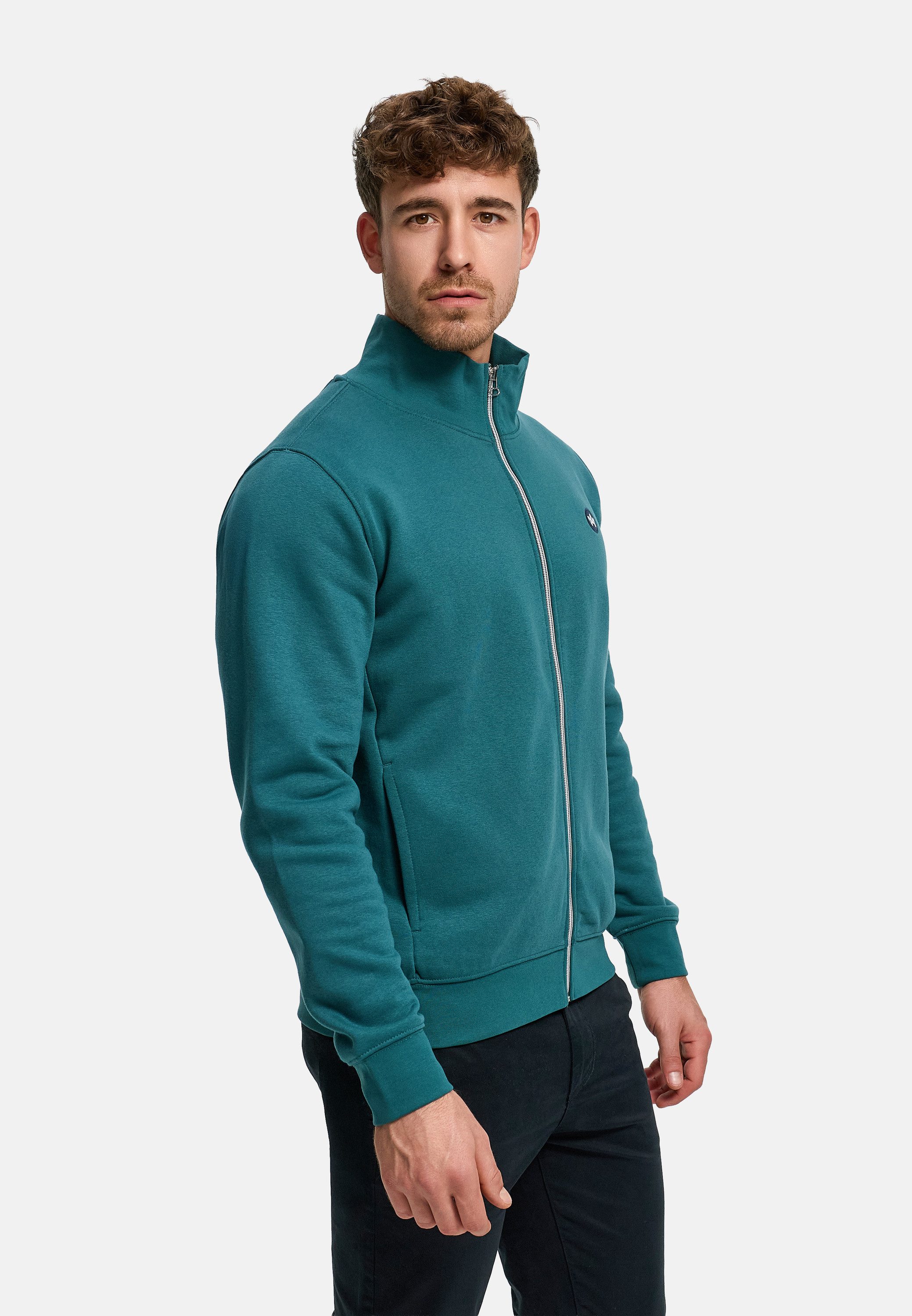 Kronstadt Sweatjacke Herren KSLars Herrenjacke Reißverschluss mit dezentem Logoprint auf der Brust