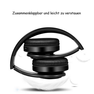 Diida Bluetooth-Kopfhörer,Gaming-Headset,kabelloses Kopfbügel-Kopfhörer Over-Ear-Kopfhörer (Bluetooth,Steckkarte,Steckkabel,drei Modi)