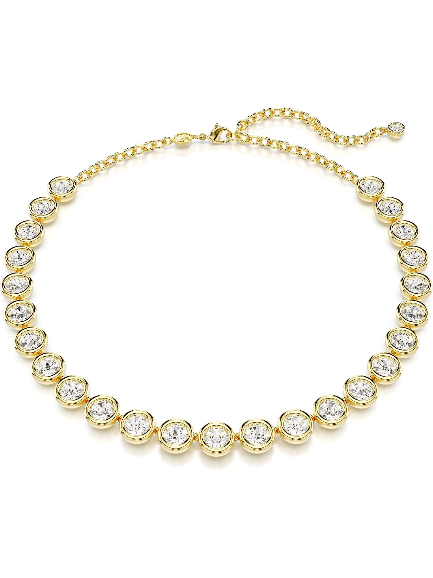 Swarovski Collier Swarovski Damen-Kette Metall Swarovski-Kristall
