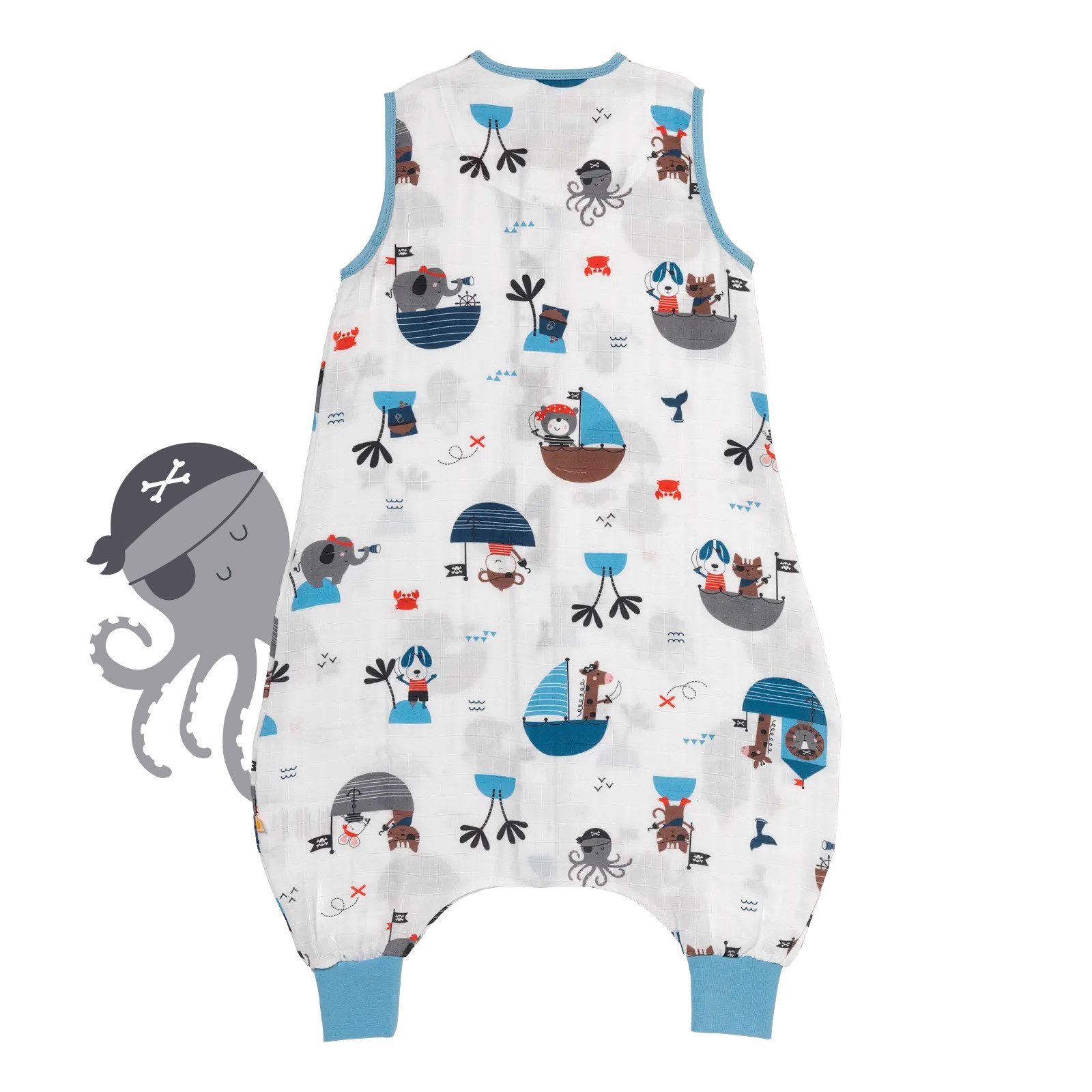 Schlummersack Kinderschlafsack Musselin Schlafsack mit Füßen, 0.5 Tog OEKO-TEX zertifiziert
