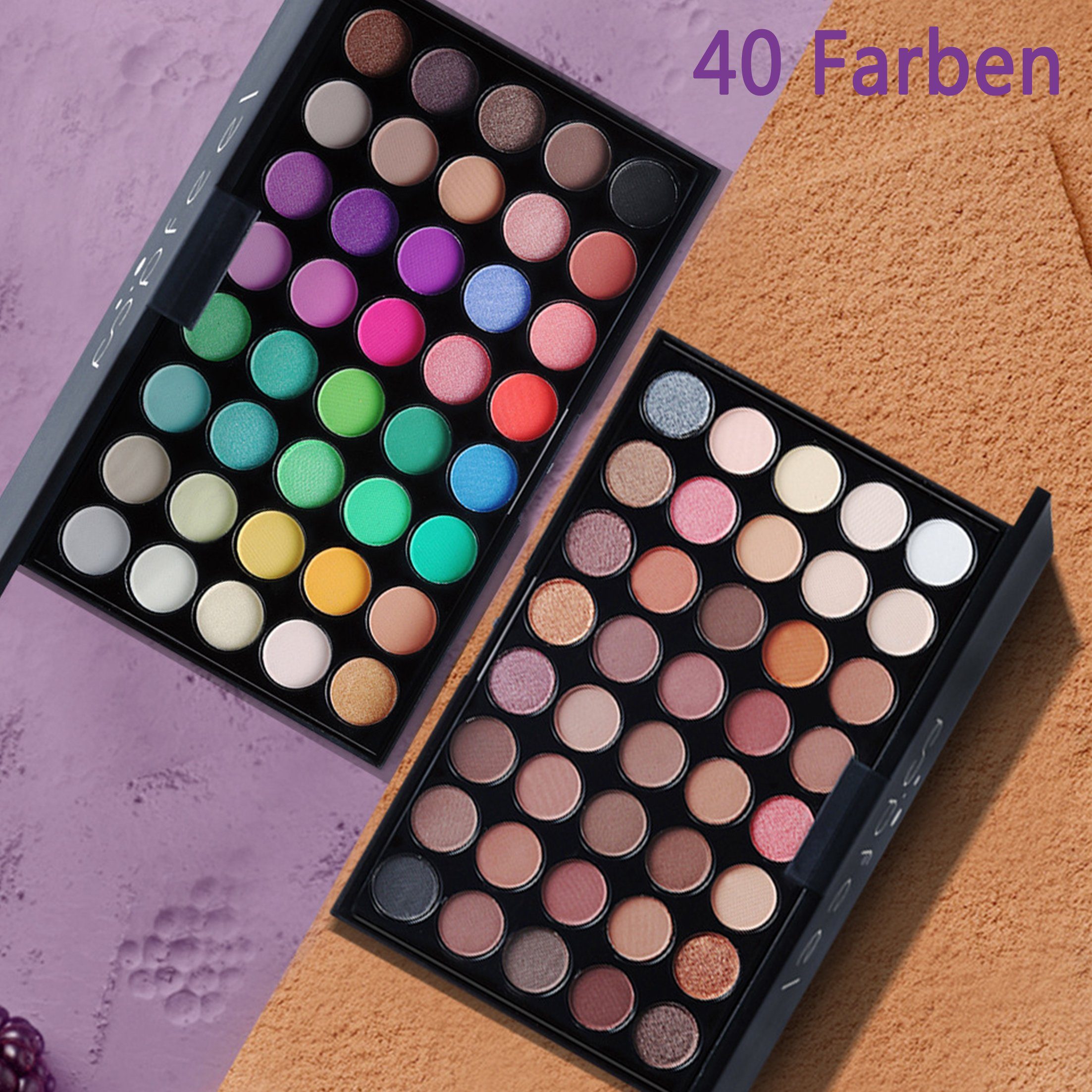 schimmernde Lidschattenfarben,matte Lidschatten-Palette Palette und Make-up-Palette,40 Scheiffy 01