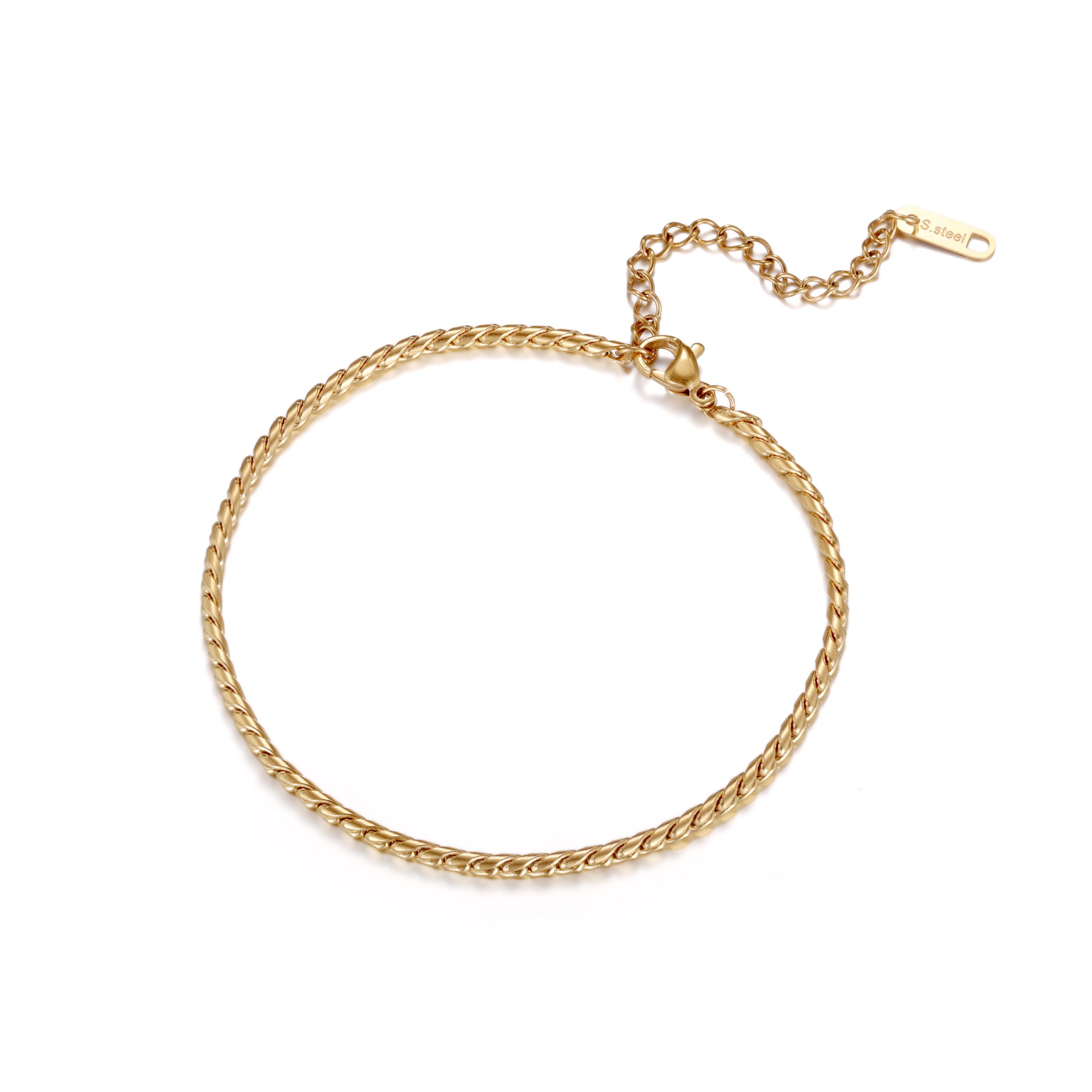 Firetti Armband Schmuck Geschenk Edelstahl Armschmuck Drehkettenglieder Twisted