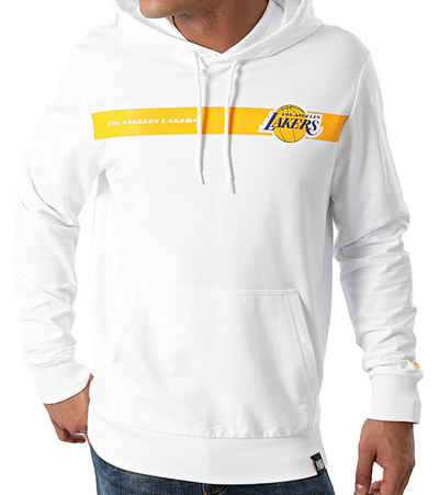 New Era Rundhalspullover »NEW ERA Los Angeles Lakers NBA Team Logo Stripe Herren Kapuzen-Pulli Hoodie 12827202 Hoody Weiß«