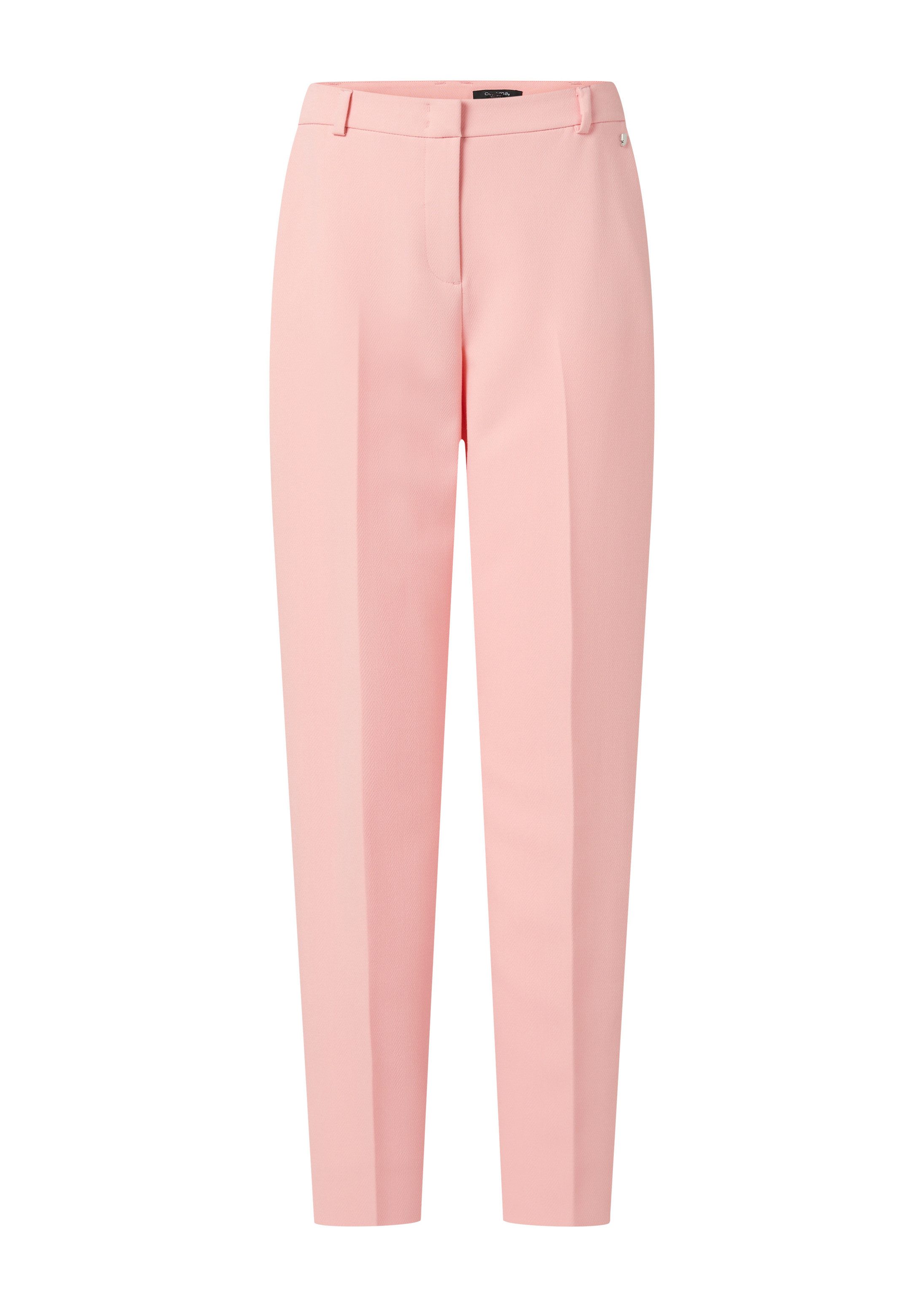 comma Chinos Hose Regular: Hose mit Herringbone-Muster