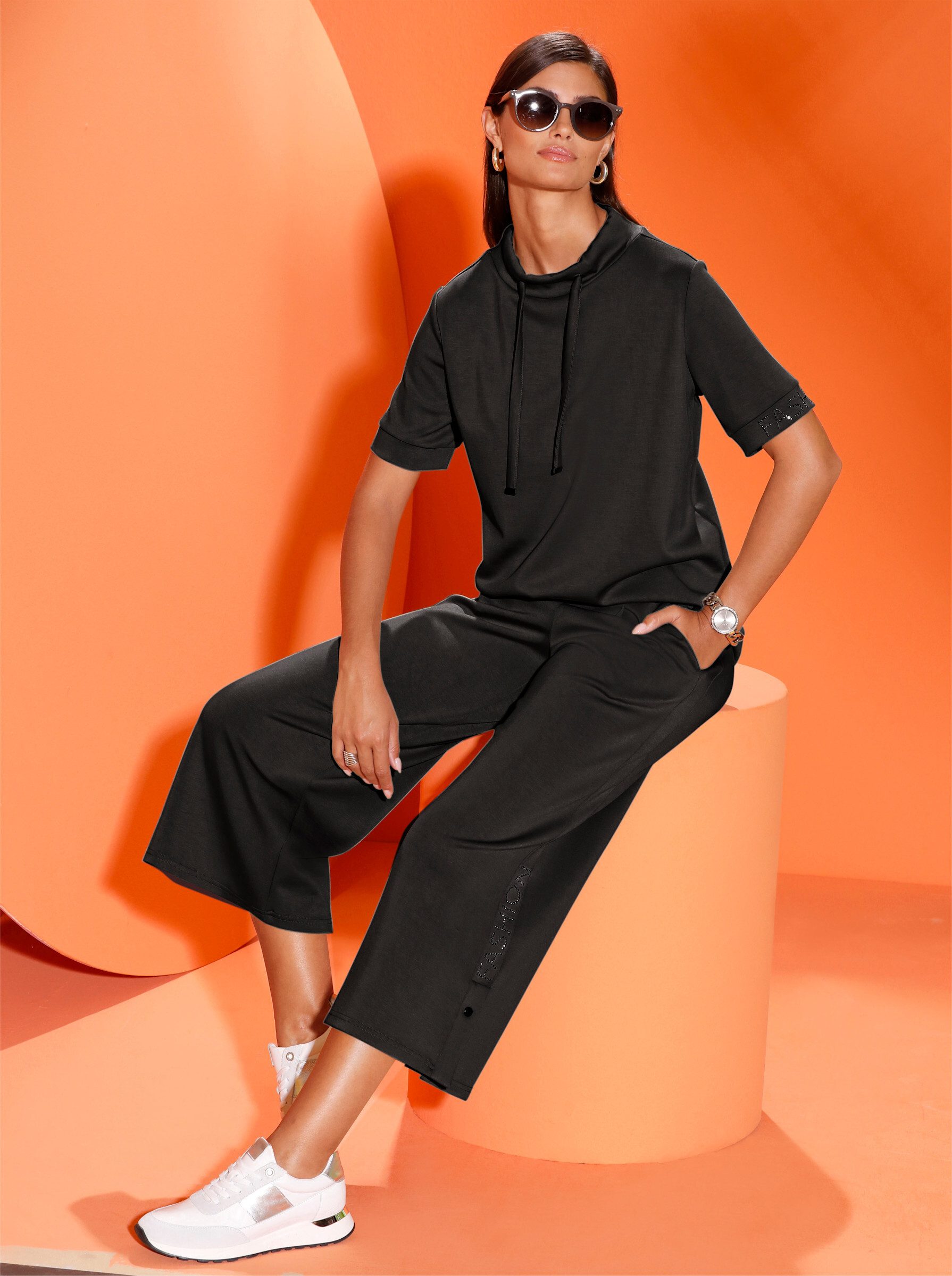 creation L Sweater Sweatshirt Kurzarm