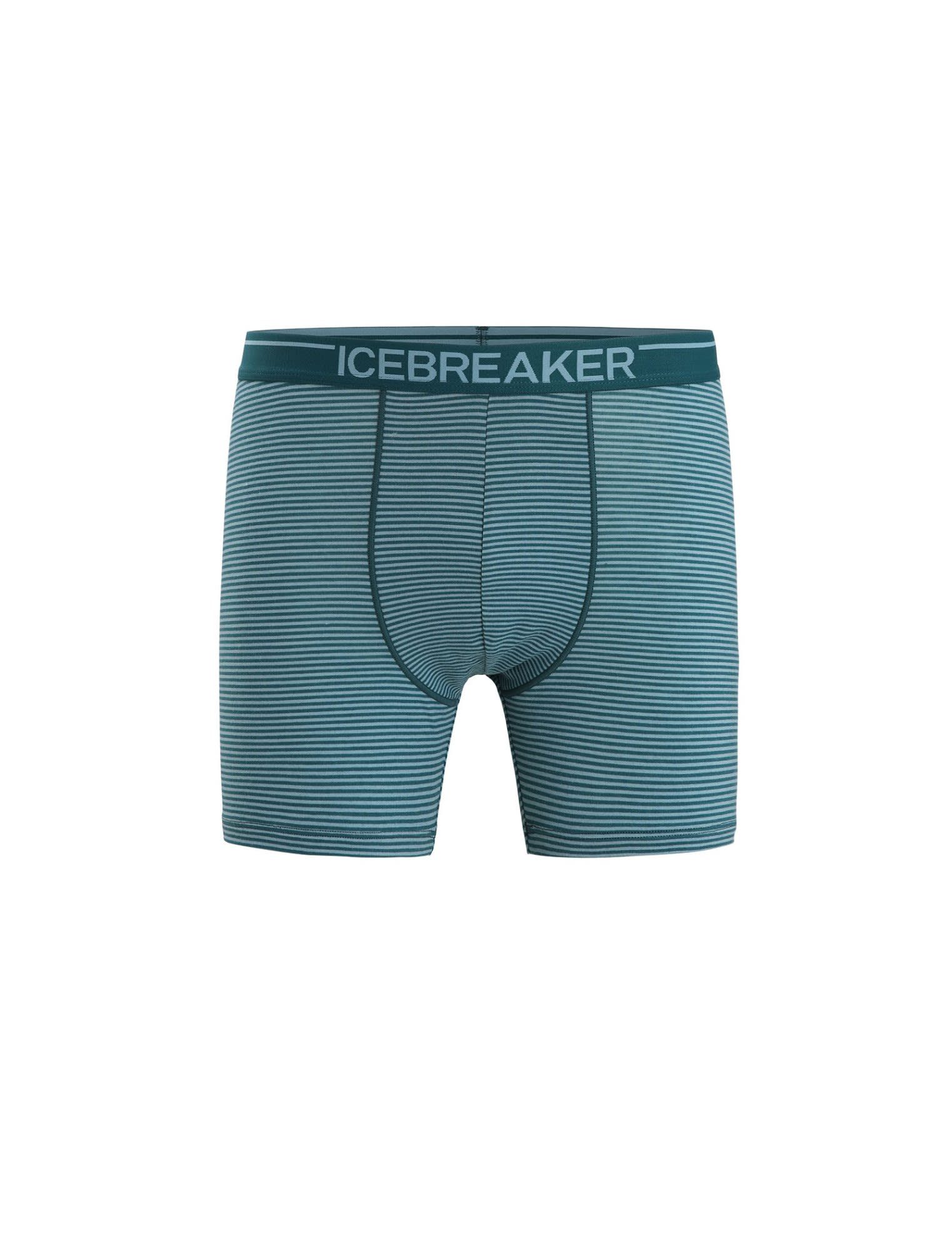 Icebreaker Lange Unterhose Icebreaker M Anatomica Boxers Herren Kurze Green Glory - Astral Blue - S
