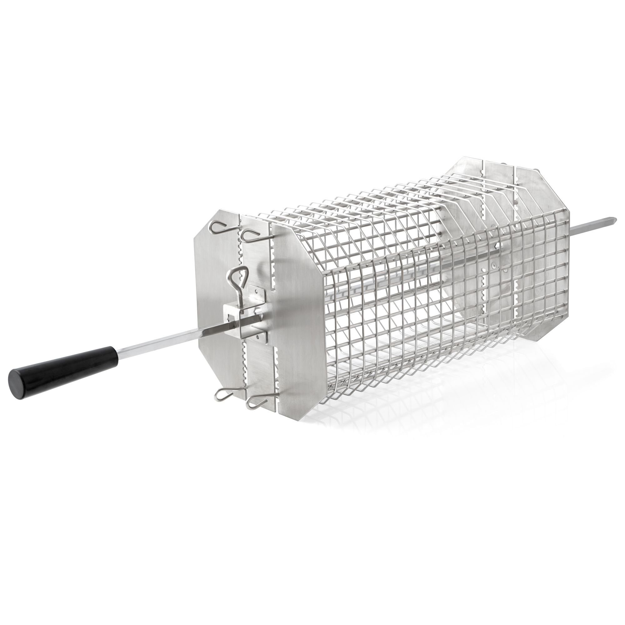 BBQ-Toro Grillspieß Edelstahl Grillrondell für Drehspieß, Universal Grillkorb