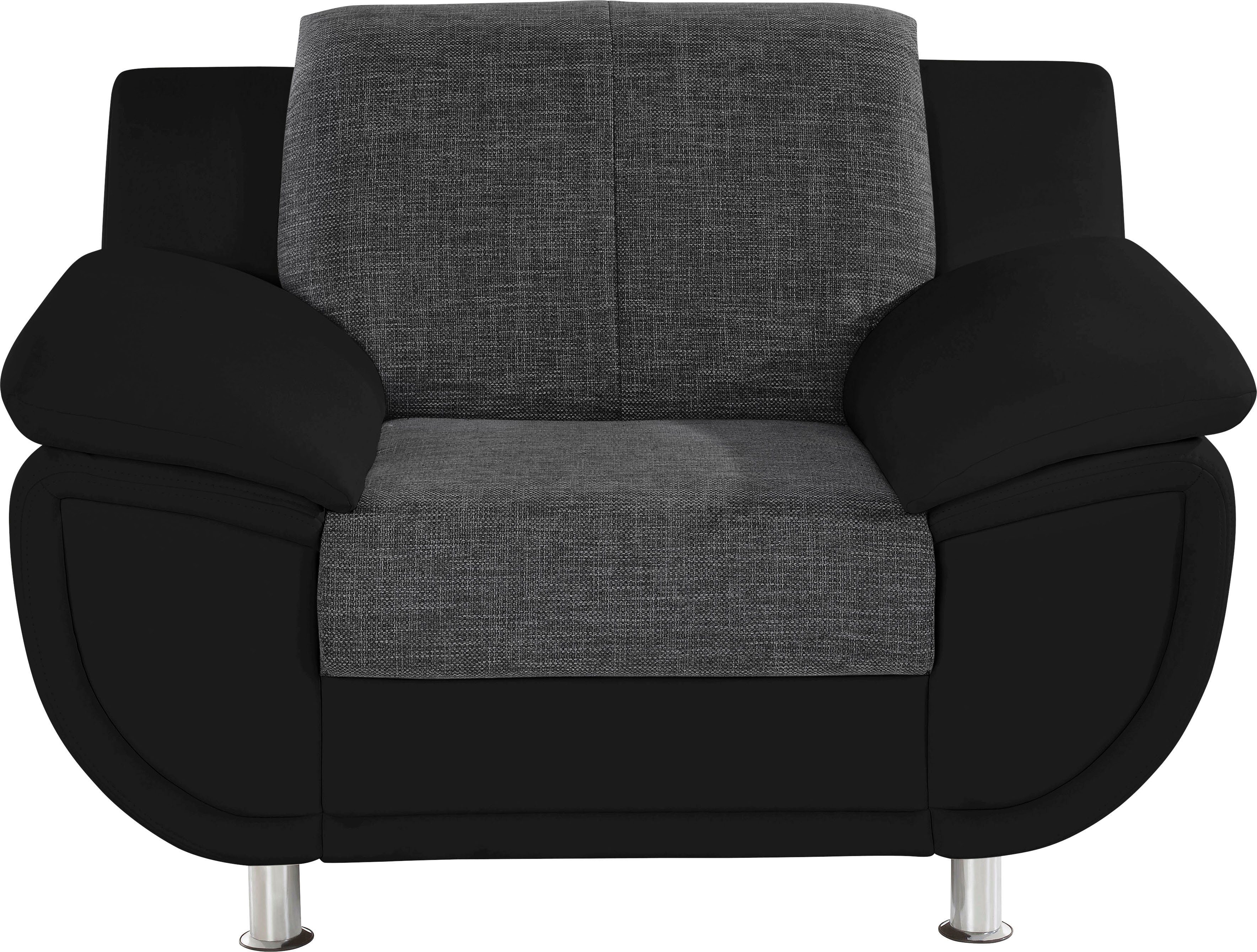 TRENDMANUFAKTUR Sessel Rondo III 121 cm, Loungesessel, wahlweise mit komfortablem Federkern, mit extra breiten Armlehnen – Bild 2 von 5