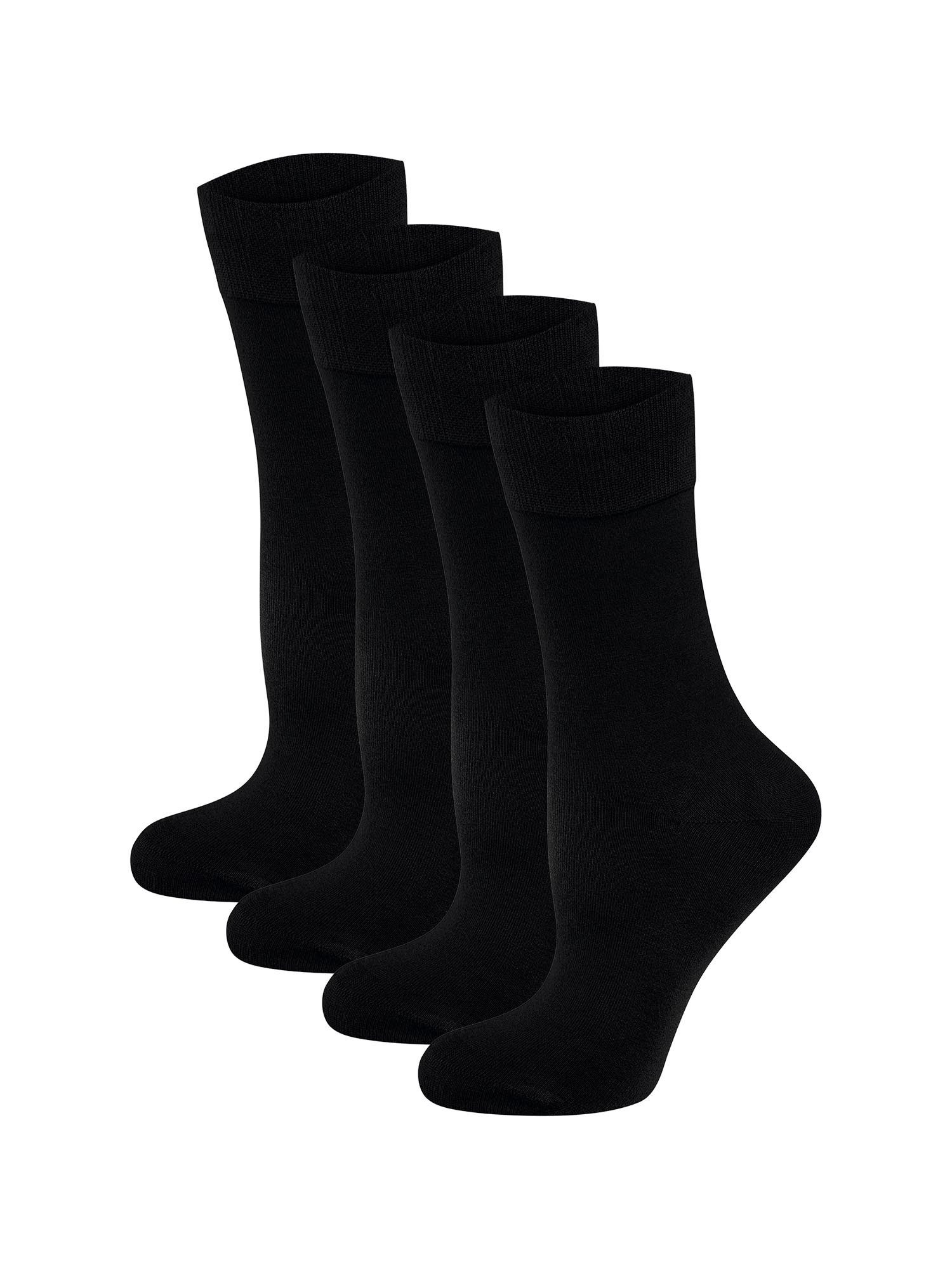 Nur Die Freizeitsocken Bambus Komfortbund (4-Paar) Casual Socken, Alltagssocken, Bequeme Socken
