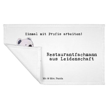 Mr. & Mrs. Panda Handtuch Restaurantfachmann Leidenschaft - Weiß - Geschenk, Gästetuch, Sport H, (1-St), Bunt bedruckt