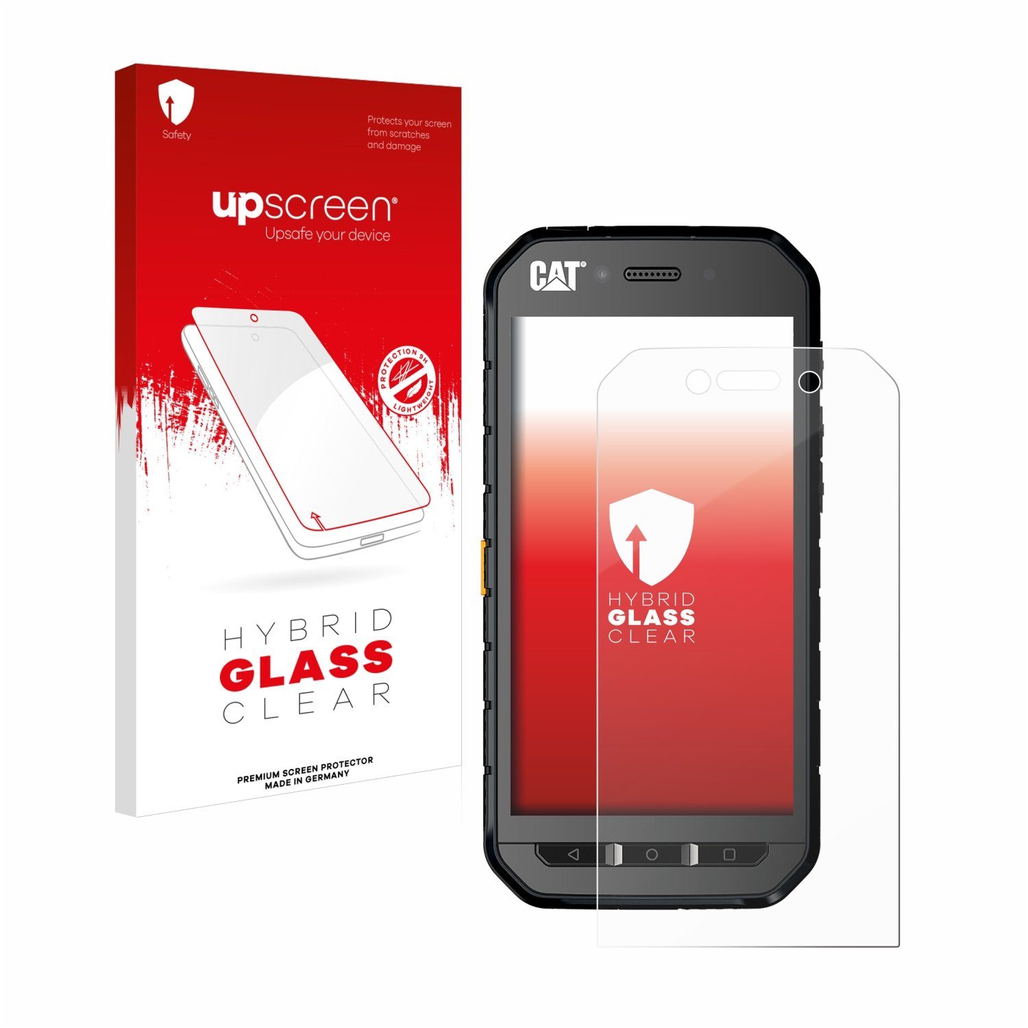 upscreen Displayschutzglas Folie für Caterpillar Cat S41, Schutzfolie Glas Panzer Display Schutz klar