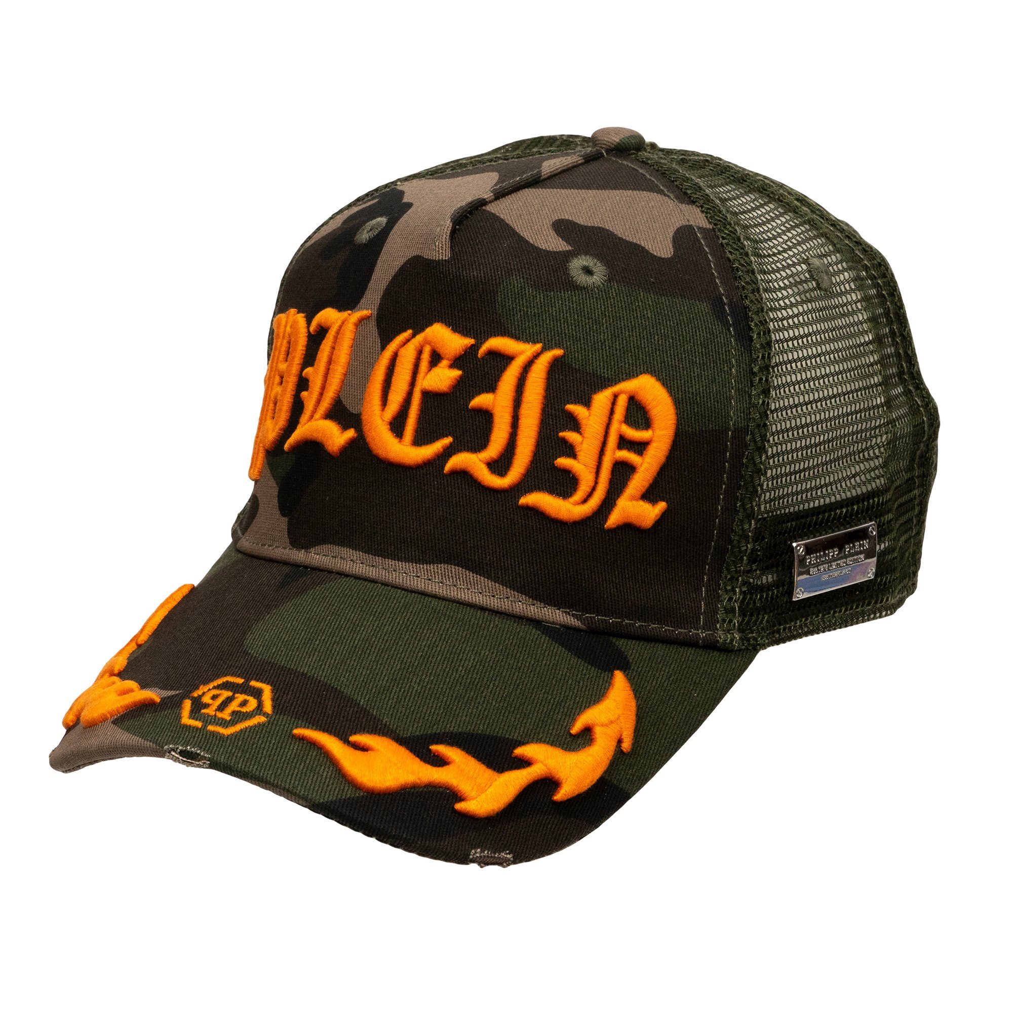 PHILIPP PLEIN Baseball Cap Gothic Camouflage, Baseballcappy