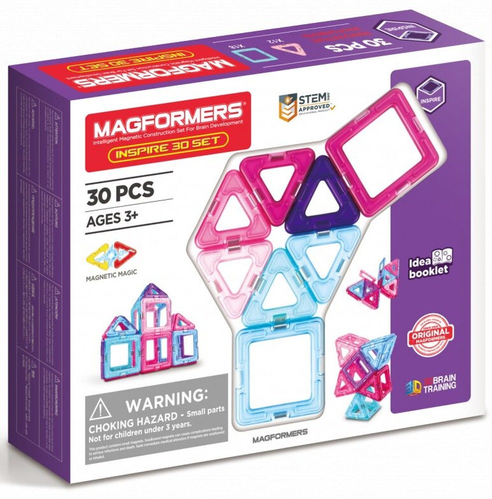 MAGFORMERS MAGFORMERS Pastelle Set 30 dílků Magnetspielbausteine