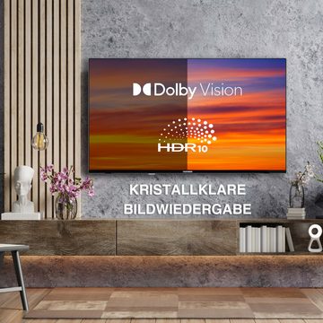 Telefunken XU43TO750S LCD-LED Fernseher (108 cm/43 Zoll, 4K Ultra HD, TiVo Smart TV, TiVo Smart TV, HDR Dolby Vision, Dolby Atmos, HD+, Triple-Tuner)