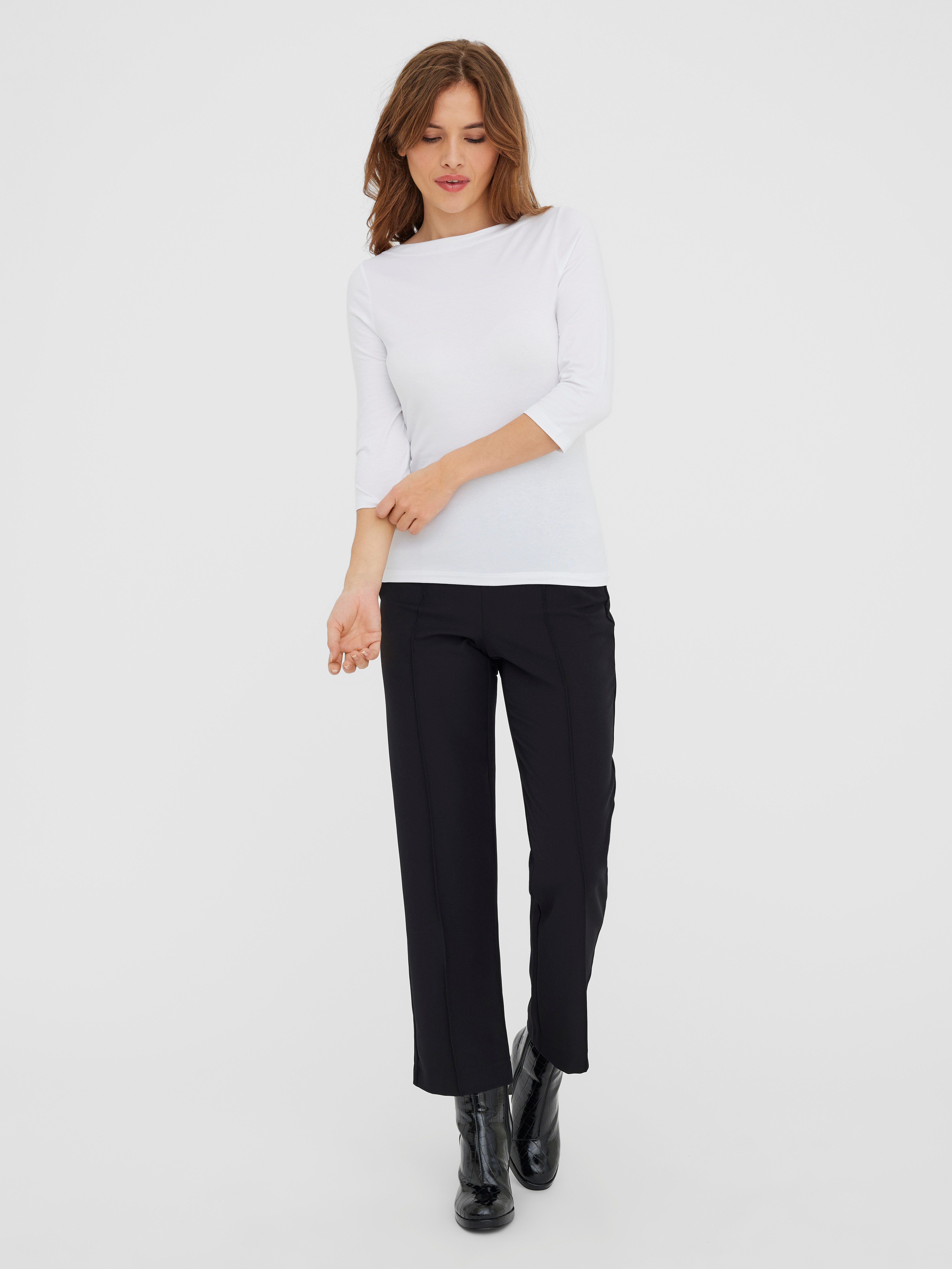Vero Moda 3/4-Arm-Shirt VMPANDA MODAL 3/4 TOP JRS NOOS Baumwollmischung, regular fit