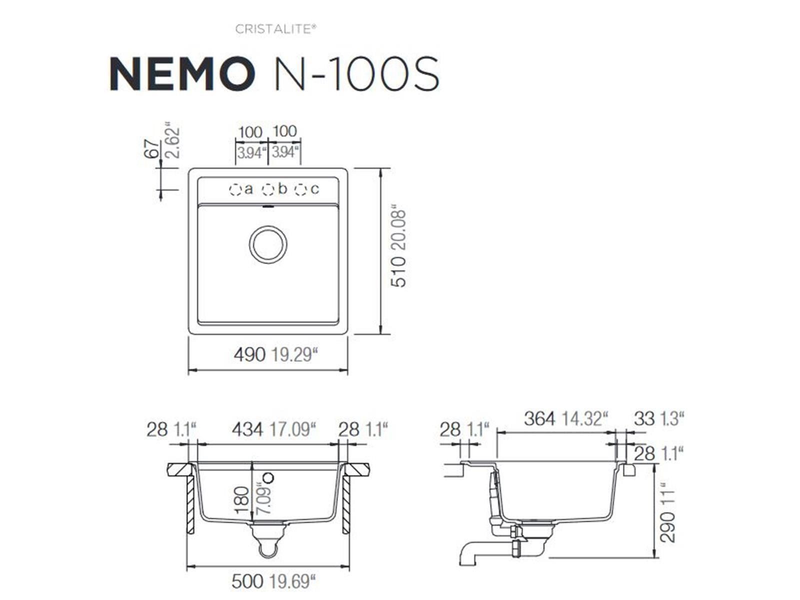 Schock Einbauspüle Einbauspüle Nemo N-100S A günstig online kaufen