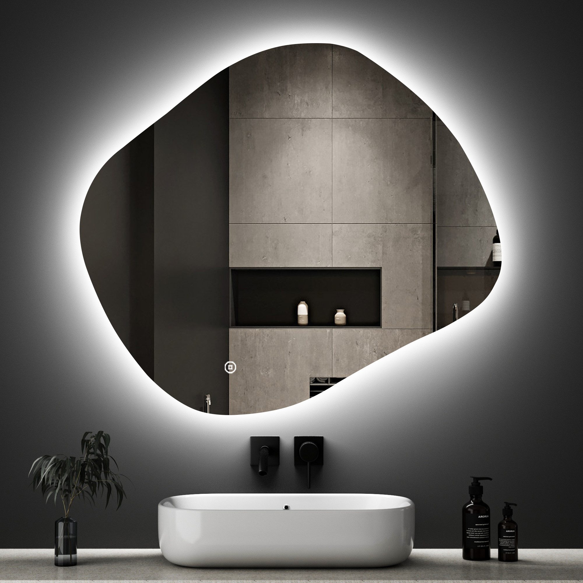 WDWRITTI Badspiegel LED Spiegel Badspiegel mit günstig online kaufen