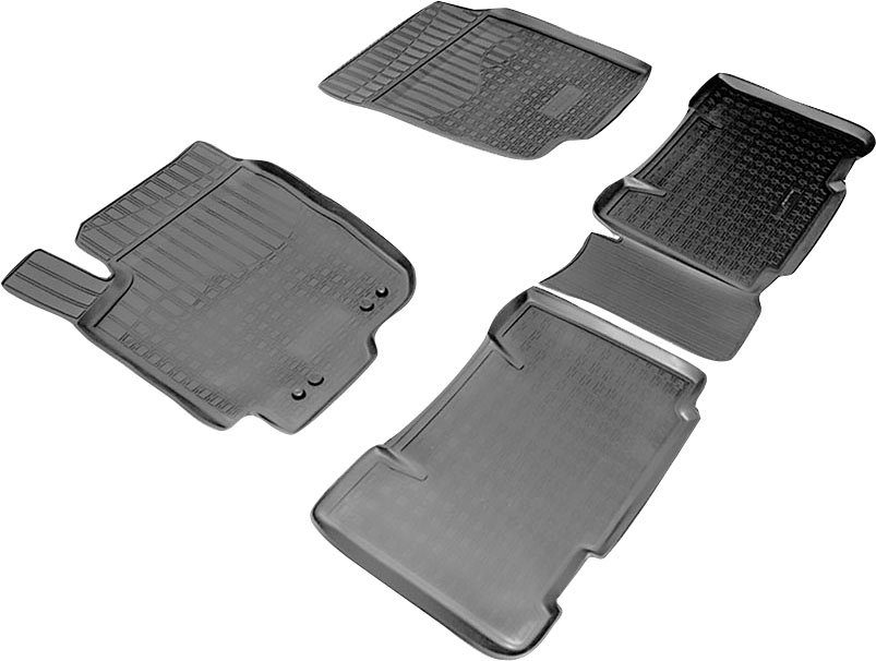 RECAMBO Passform-Fußmatten CustomComforts (4 St), für Toyota RAV4, IV XA40  2013 - 2018, perfekte Passform