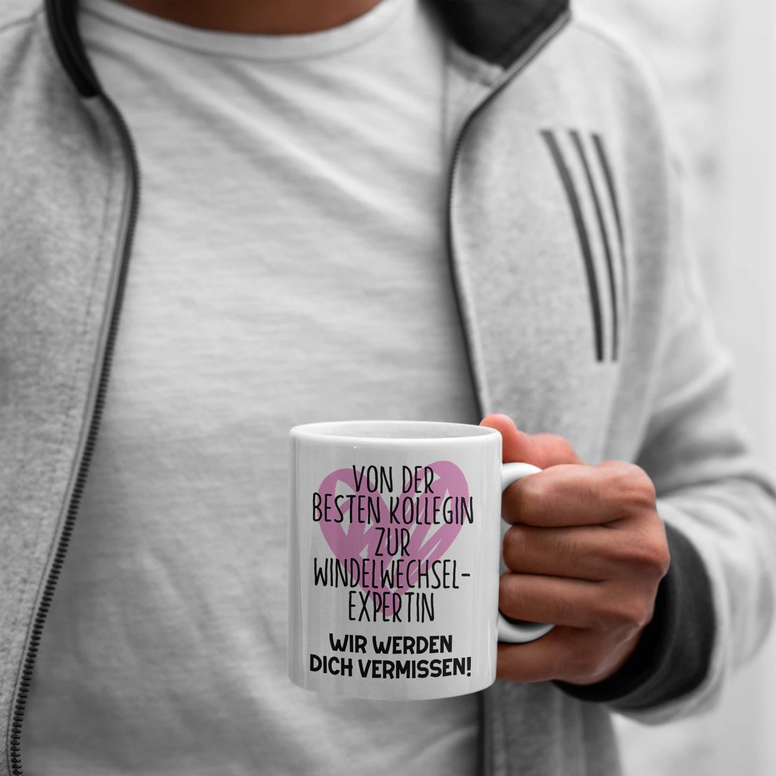 Mama Weiss Geschenk Abschied Kollegin Abschieds Trendation Tasse Mutterschutz Tasse Werdende