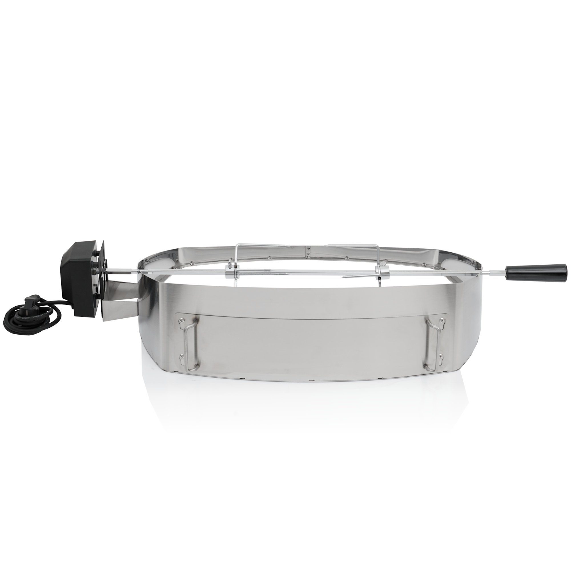 BBQ-Toro Grillspieß Edelstahl Pizzaring Set mit Grillspieß Weber Q200 / Q2000 Serie