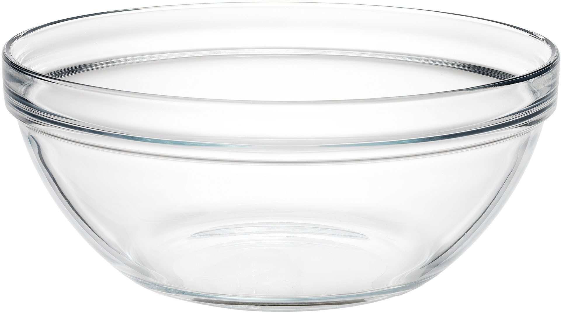 Pasabahce Schale Chefs, 30 cm, 2 Stück, Glas, (Set, 2-tlg), stapelbar, spülmaschinen- und mikrowellengeeignet