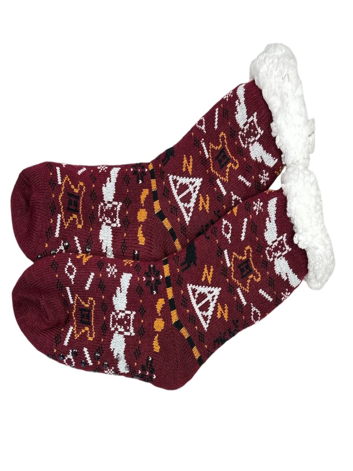 VIVA Home Kuschelsocken 1 Paar Hüttensocken Kuschelsocken ABS Sohle Hausschuhe Winter Strümpfe (Packung, 1 Paar)