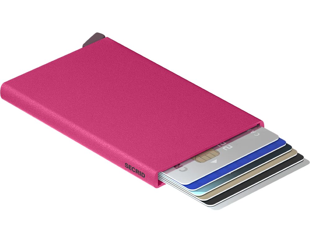 SECRID Kartenetui Cardprotector Powder Fuchsia - Kartenetui - Geldbörse - Portemonnaie, RFID- & NFC-sicherer Schutz vor Datendiebstahl