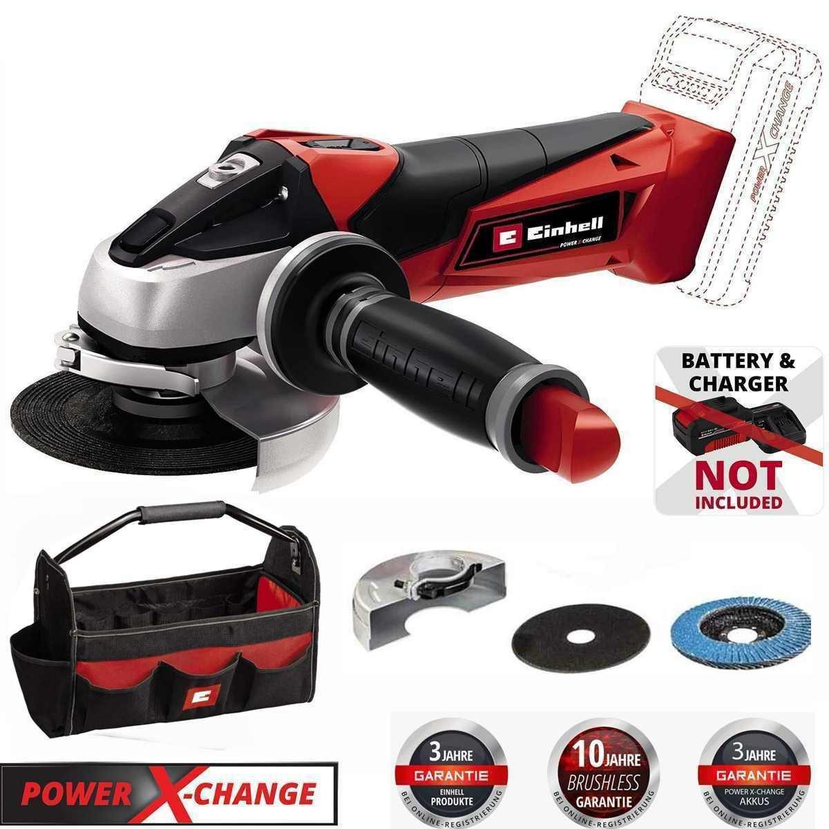 Einhell Akku-Winkelschleifer Akku-Winkelschleifer TE-AG 18/115 Li-Solo günstig online kaufen