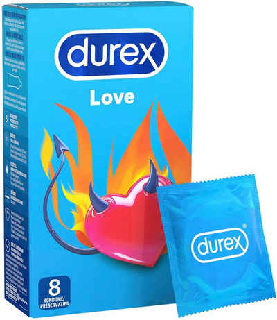 durex Kondome »Love« Packung, 8 St., mit schmaler Passform