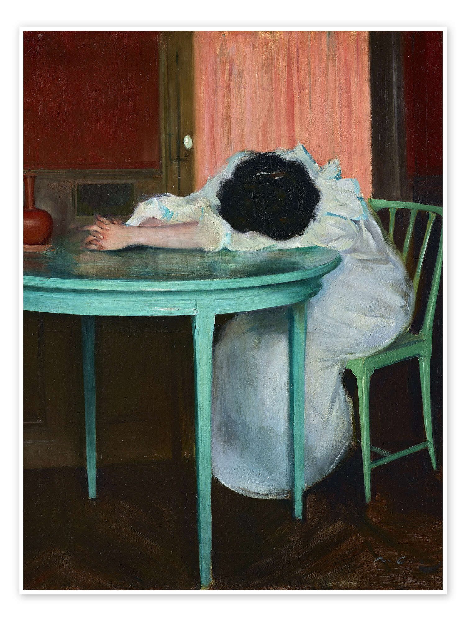 Posterlounge Wandbild Müde, Ramon Casas i Carbó, erhältlich als Poster, Leinwandbild, Wandsticker oder Acrylglasbild