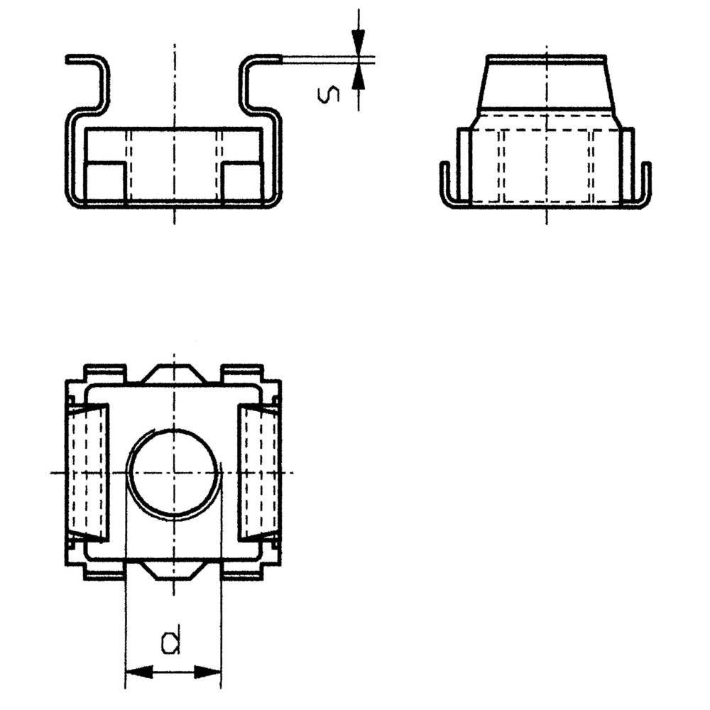 TOOLCRAFT Muttern Käfigmuttern