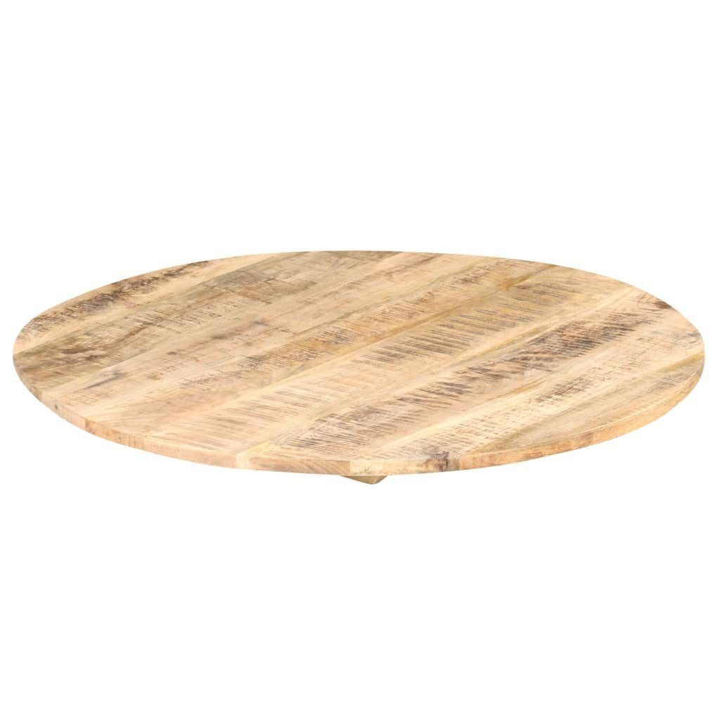15-16 80 furnicato Mango St) (1 Massivholz mm Rund Tischplatte cm