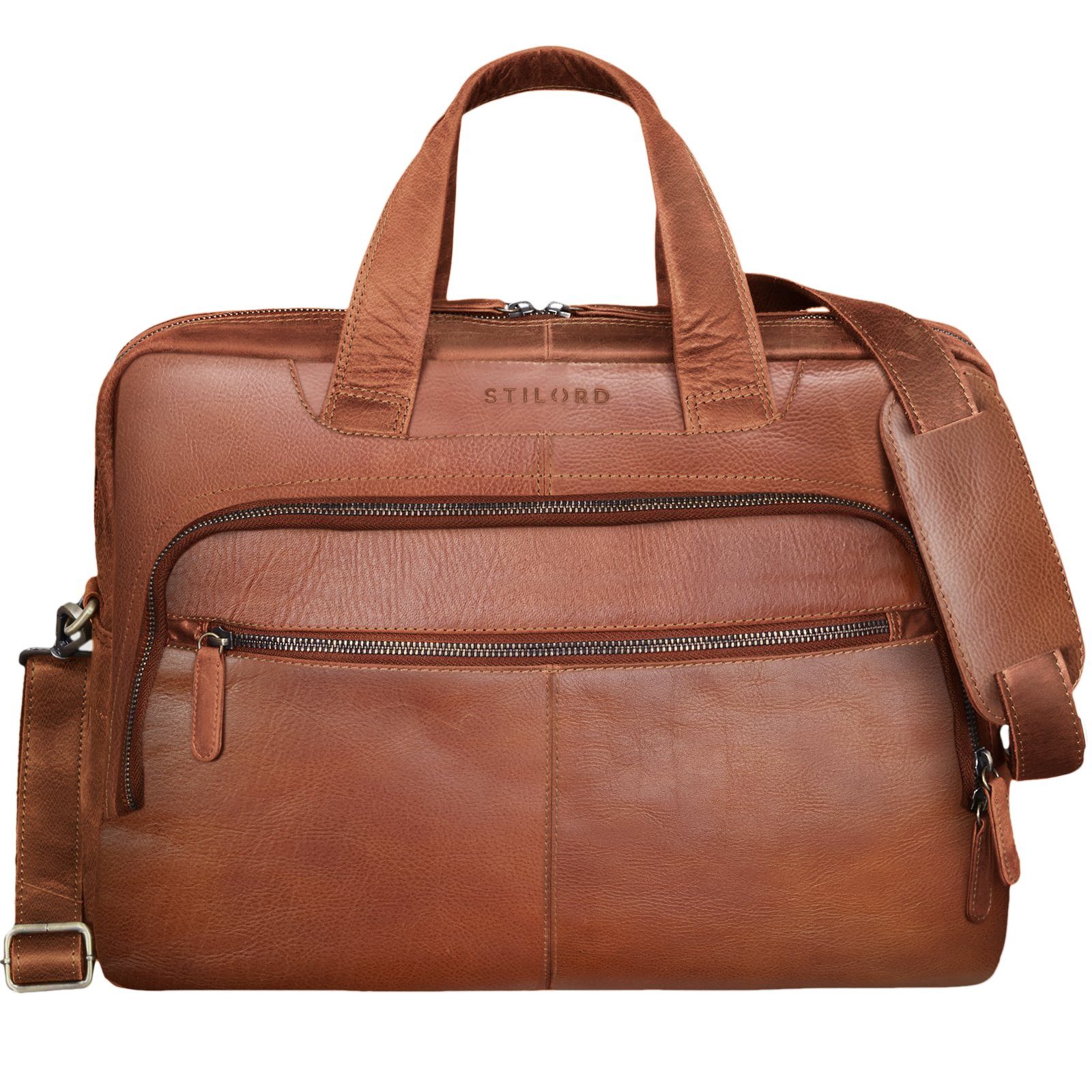 STILORD Laptoptasche "Lias" Umhängetasche Leder groß günstig online kaufen