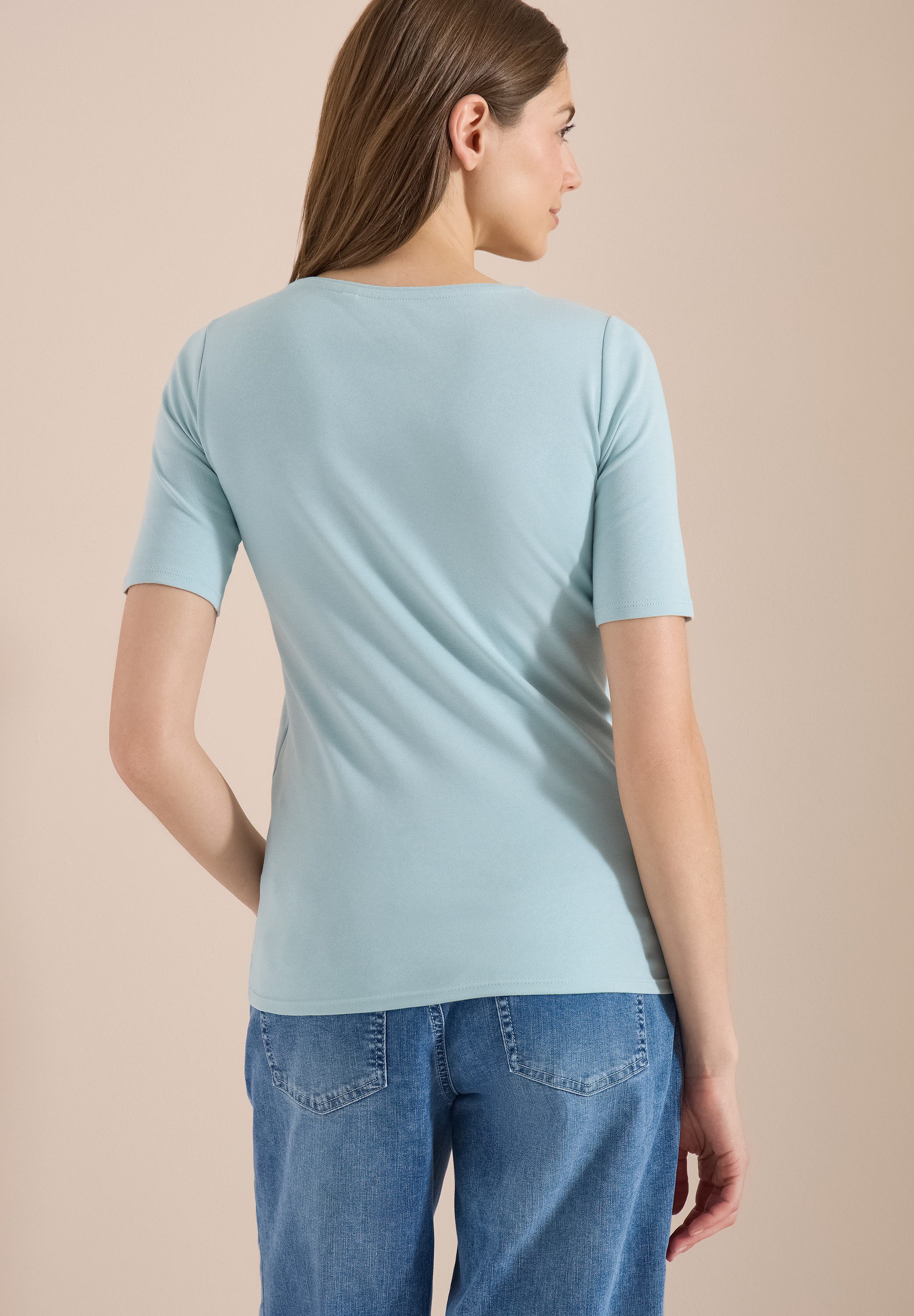 CECIL T-Shirt Style Lena mit klassischem Rundhalsausschnitt