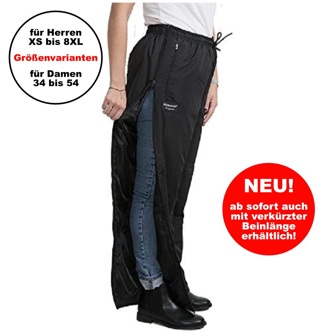 Dobsom Outdoorhose Winter Reha-Hose D/H gefüttert mit durchgehendem Reißverschluss warm auch in Kurzgrößen