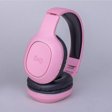 Forever MUSSIO kabellose Kopfhörer Wireless Headset BTH-505 On-Ear Pink On-Ear-Kopfhörer