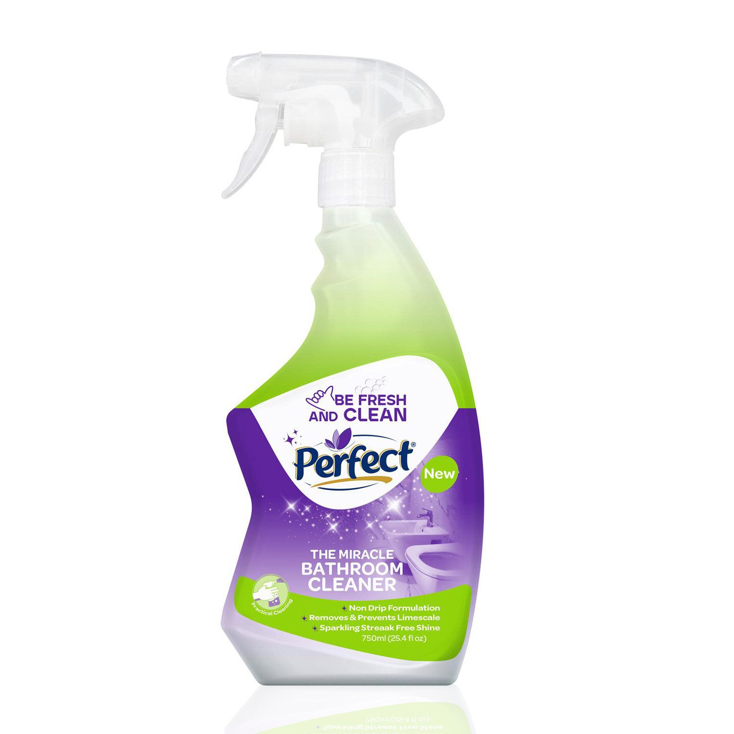 Roxlin Perfect Badezimmerreiniger 750 ml entfernt Kalk & Schmutz streifenfrei Очиститель ванной комнаты